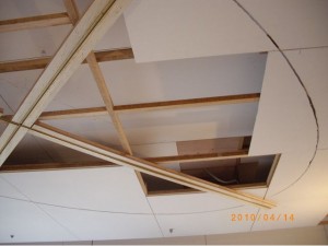 專業的橢圓型天花板施工