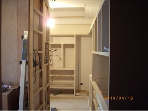 更衣間施工照片